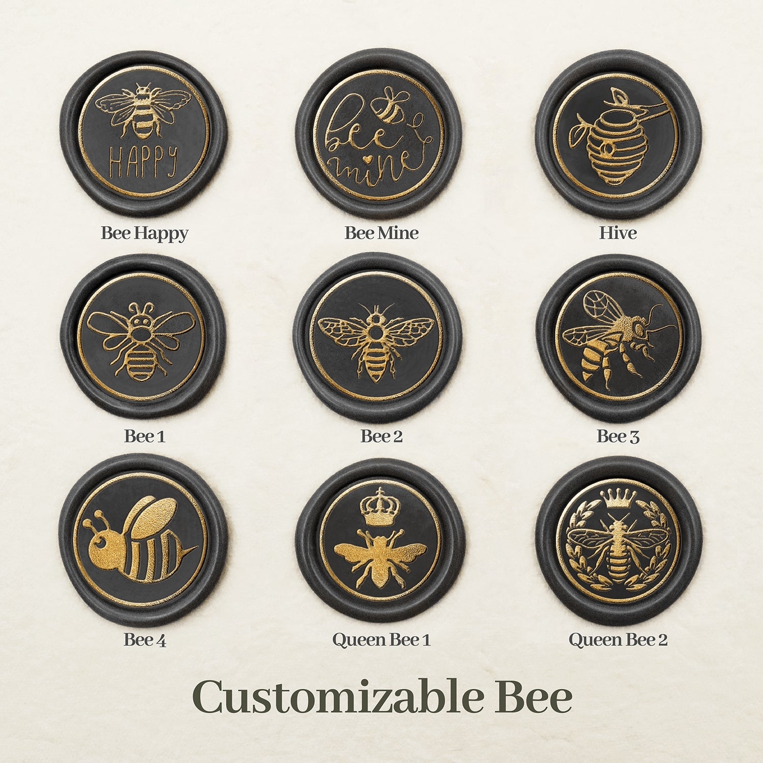 Stamprints Bee Wax Seal Stamp design