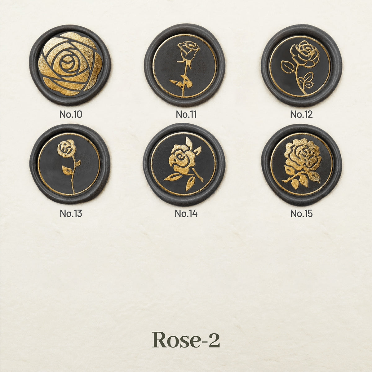 Stamprints Rose Wax Seal Stamp design 2