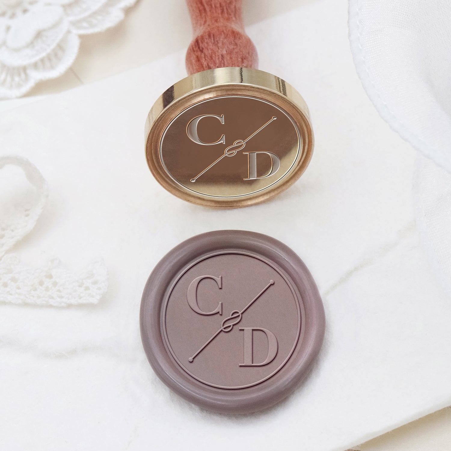 Stamprints Custom Wedding Monogram Wax Seal Stamps 2