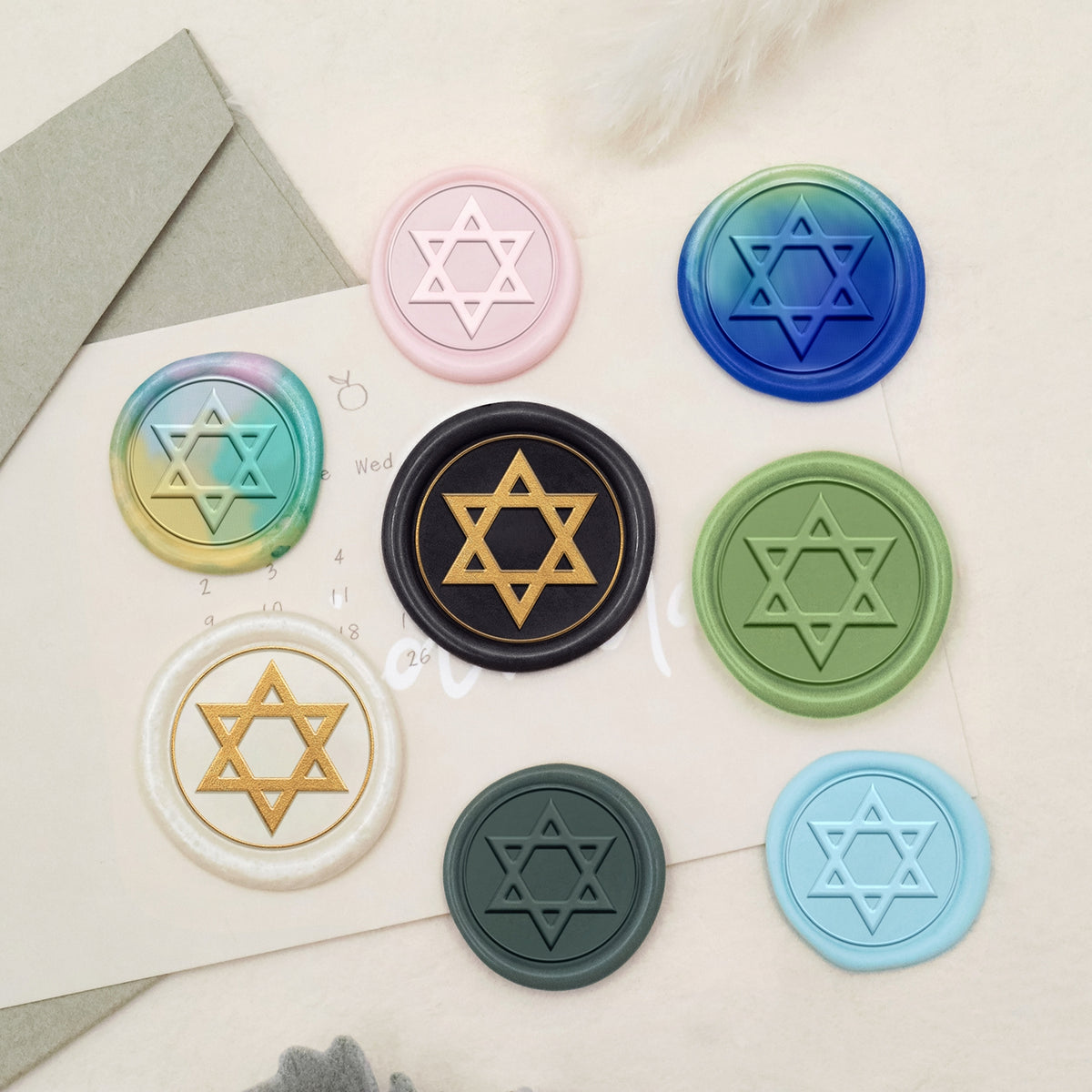 Stamprints Star of David Symbol Wax Seal Stamp 3