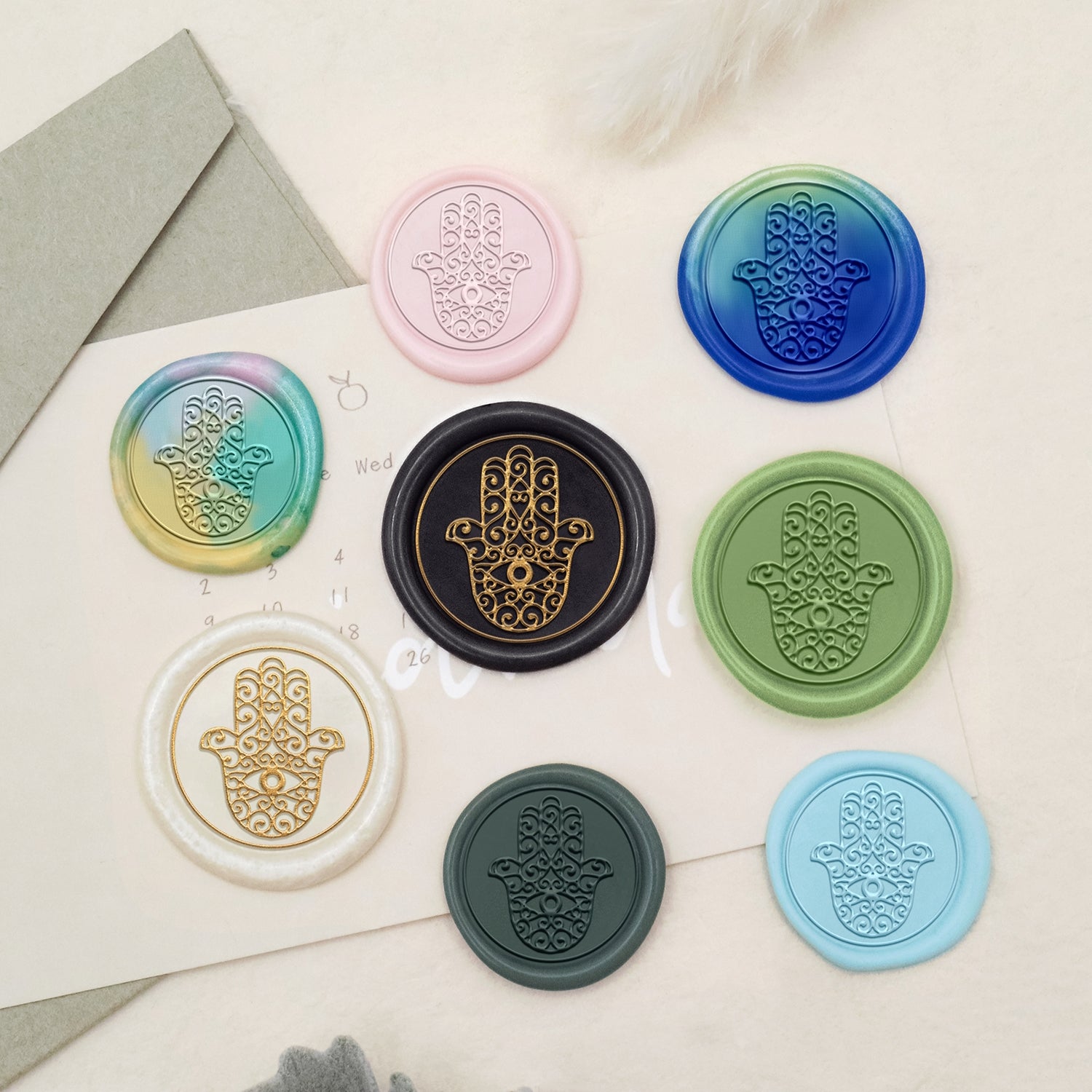 Stamprints Hamsa Symbol Wax Seal Stamp 3