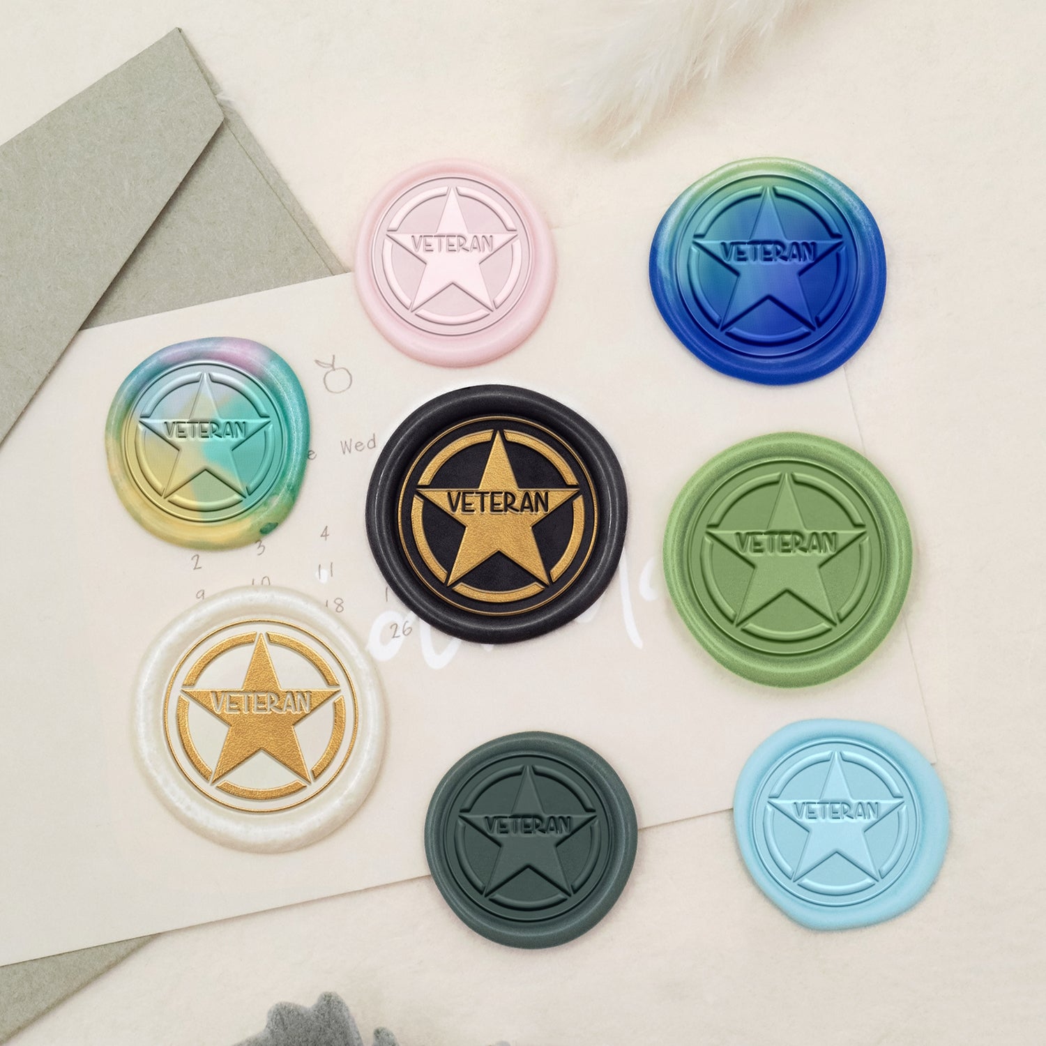 Stamprints US Army Veterans Symbol Wax Seal Stamp 3