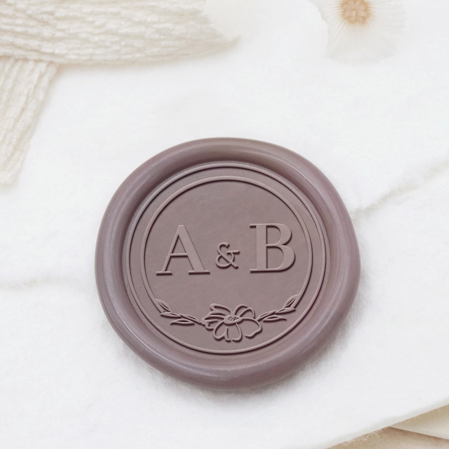 Stamprints Tampons Sceau de Cire Monogramme de Mariage Personnalisé 1
