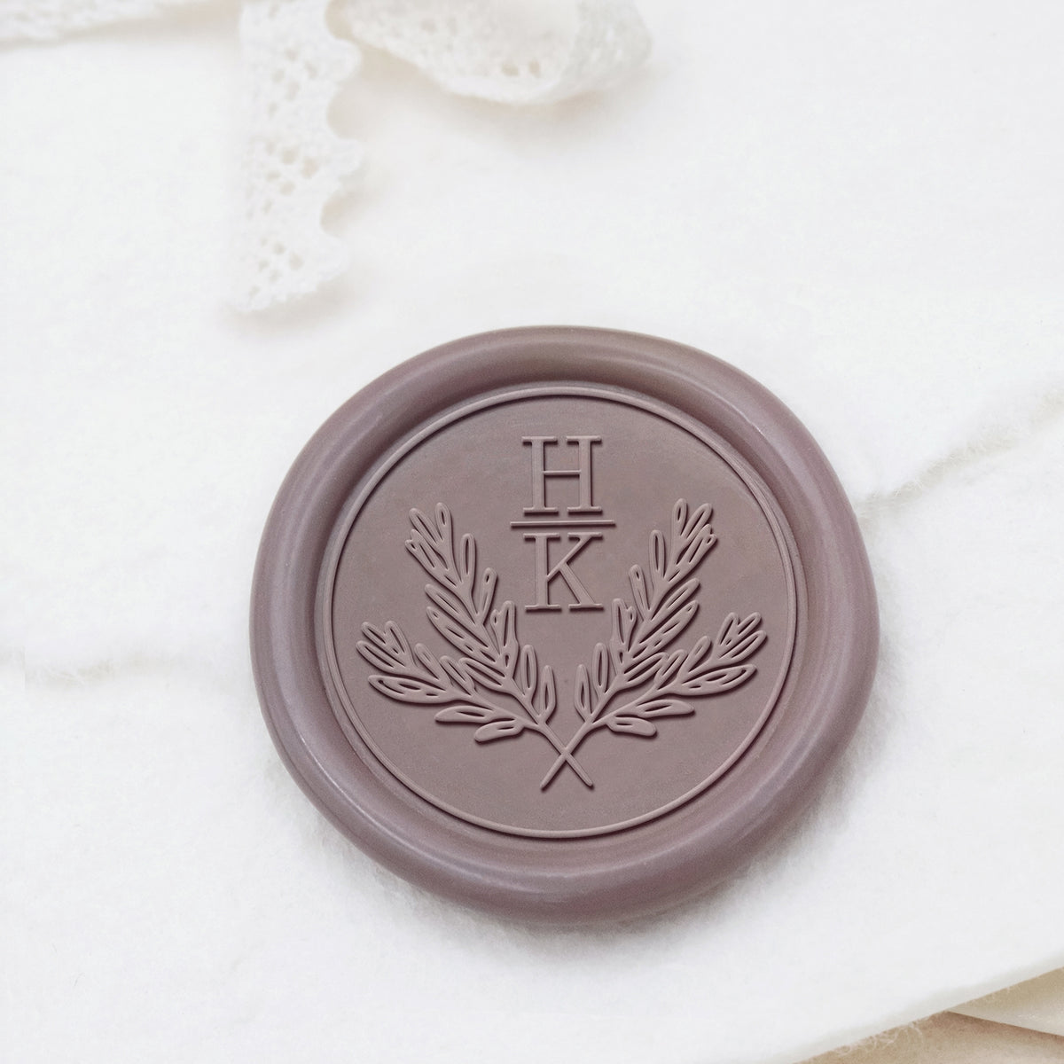 Stamprints Tampons Sceau de Cire Monogramme de Mariage Personnalisé 1