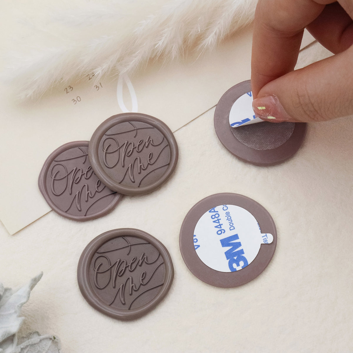 Stamprints Greeting Self-adhesive Wax Seal Stickers - Open Me 2