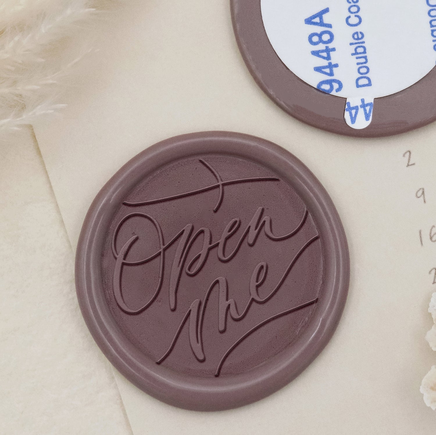 Stamprints Greeting Self-adhesive Wax Seal Stickers - Open Me 1