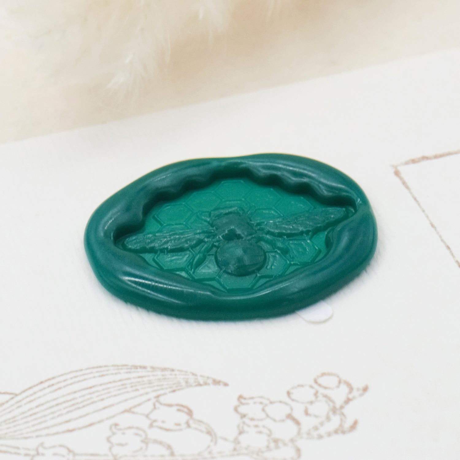 Stamprints 3D Relief Bee Self-adhesive Wax Seal Stickers 4