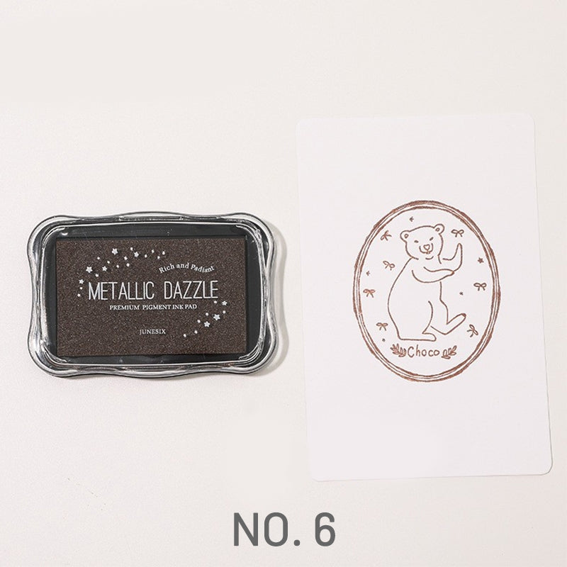 Metallic Large Rubber Stamp Pad - Journal - Stamprints 9