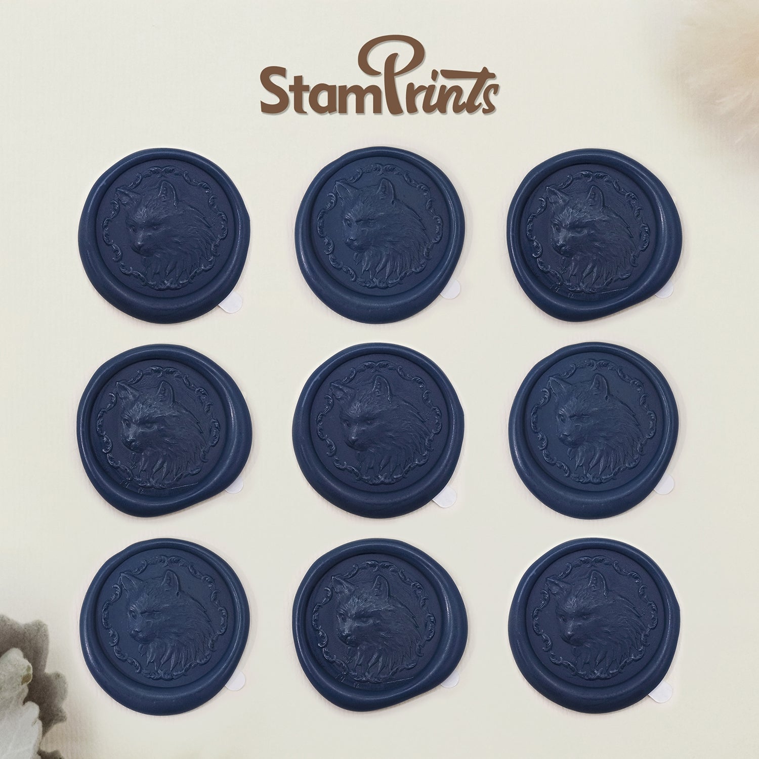 Stamprints Autocollants sceau de cire Kitty Relief 3D autocollant 2