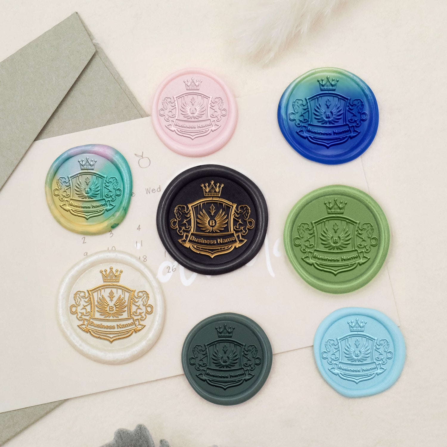 Custom Logo Wax Seal Stamp - Style 23-4