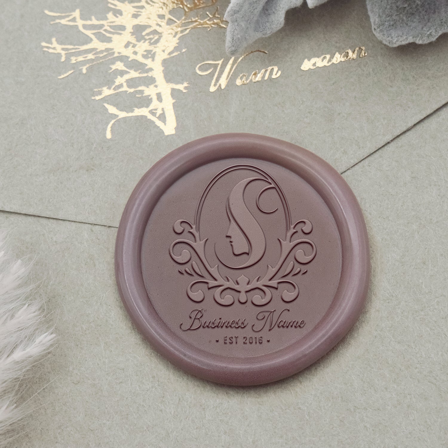Custom Logo Wax Seal Stamp - Style 29-2