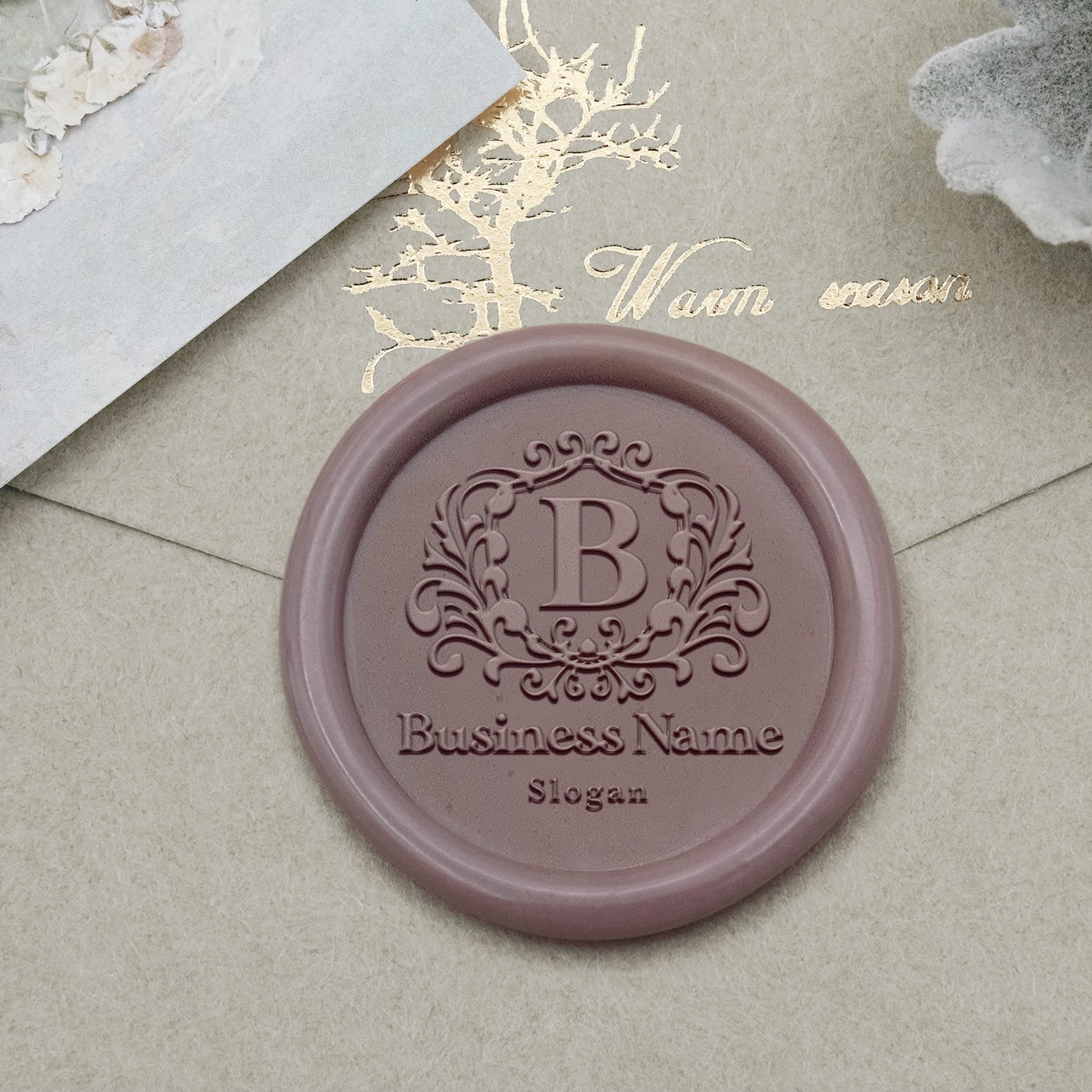Custom Logo Wax Seal Stamp - Style 16-2