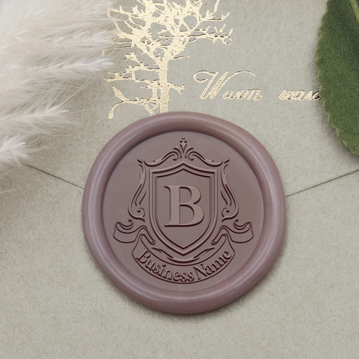 Custom Logo Wax Seal Stamp - Style 17-2