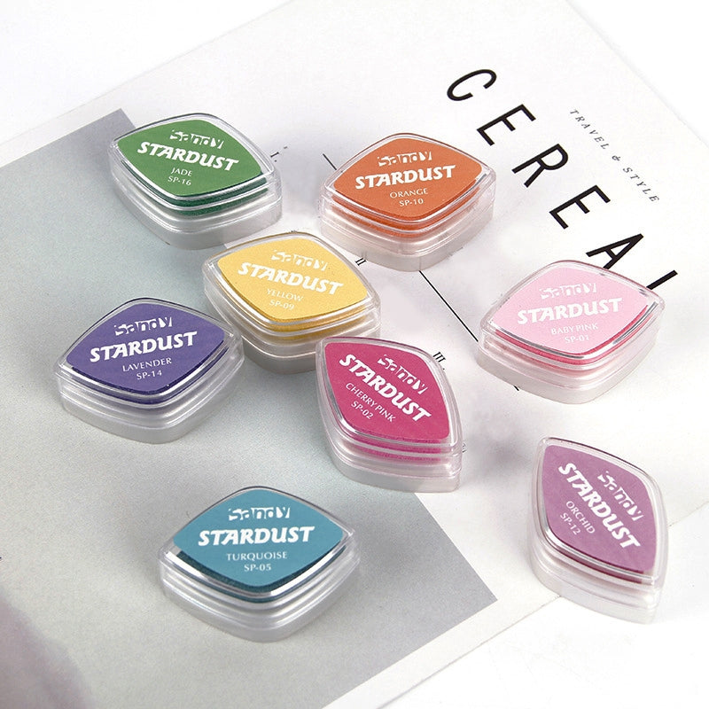 Shiny Pearlescent Color Eye Finger Painting Ink Pad6111