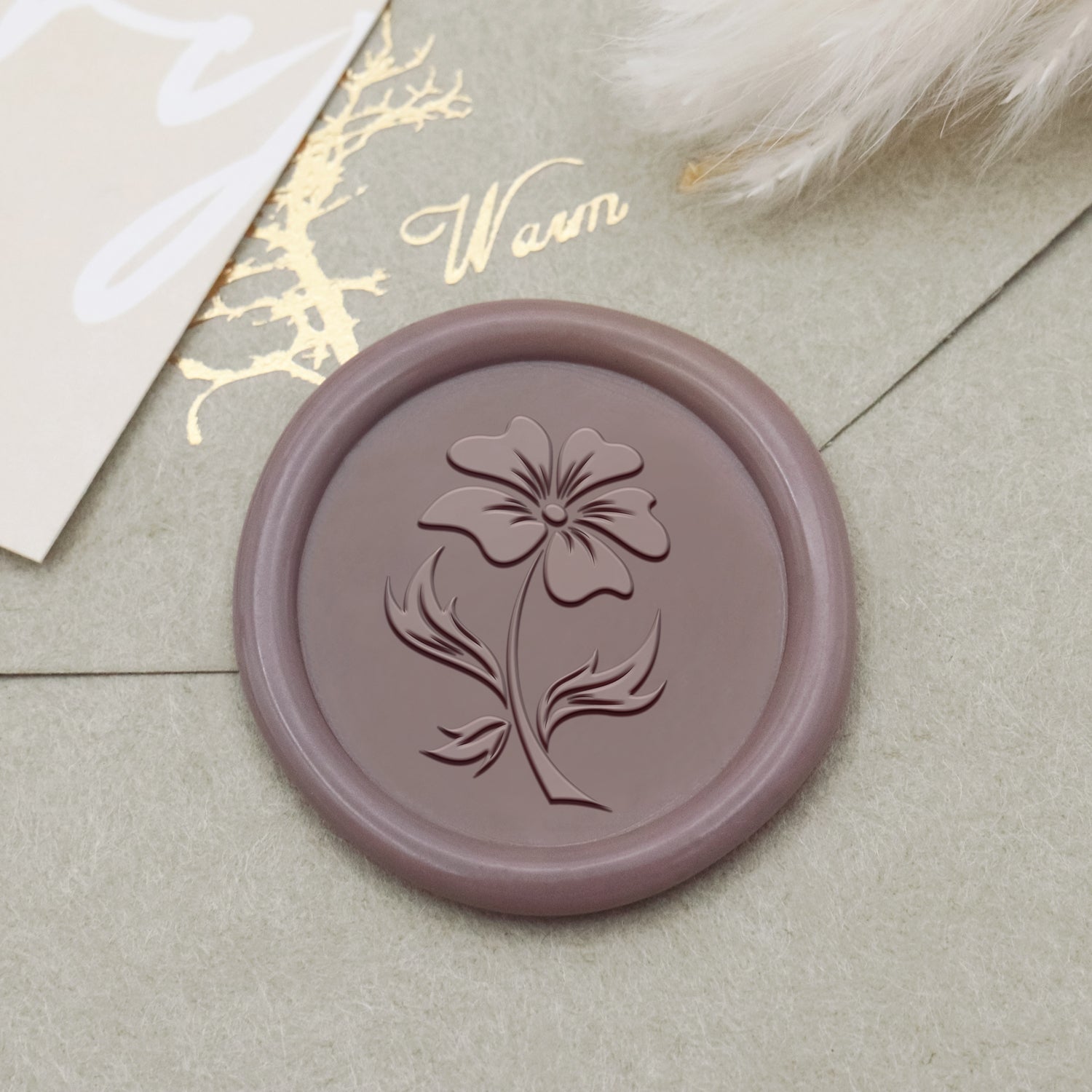 Botanical Wax Seal Stamp (18 Designs)-4 1
