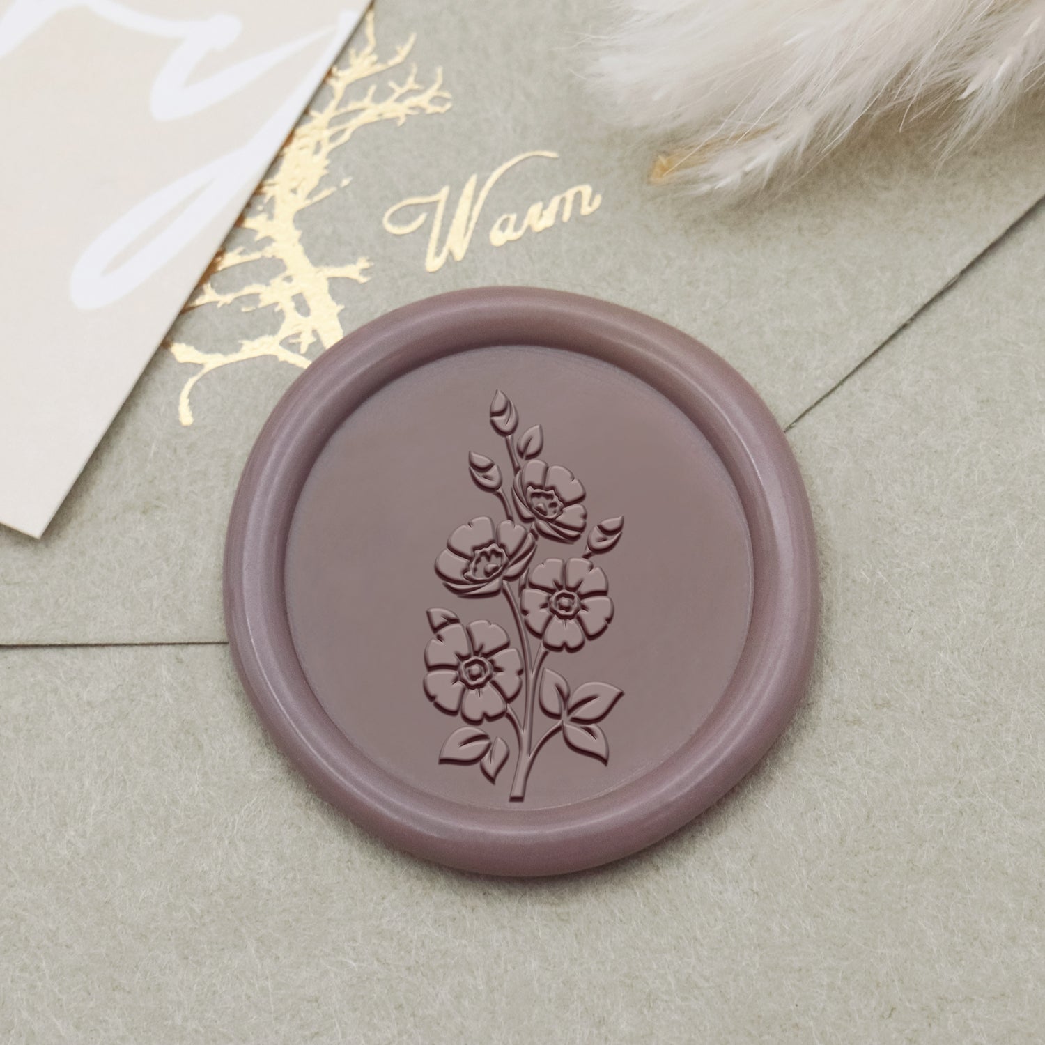 Botanical Wax Seal Stamp (18 Designs)-10 1