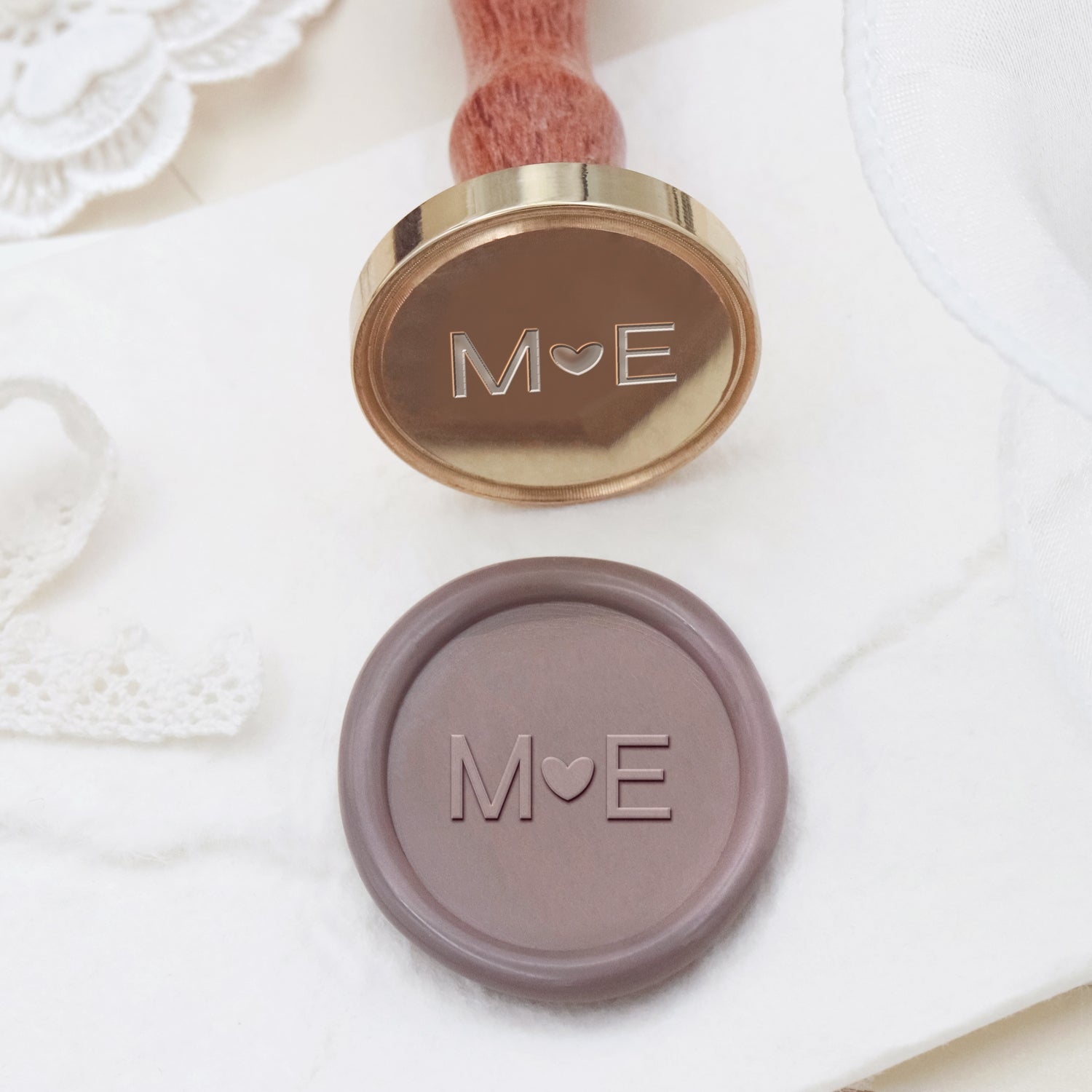 Custom Minimalist Wedding Wax Seal Stamp (9 Designs)-2 2