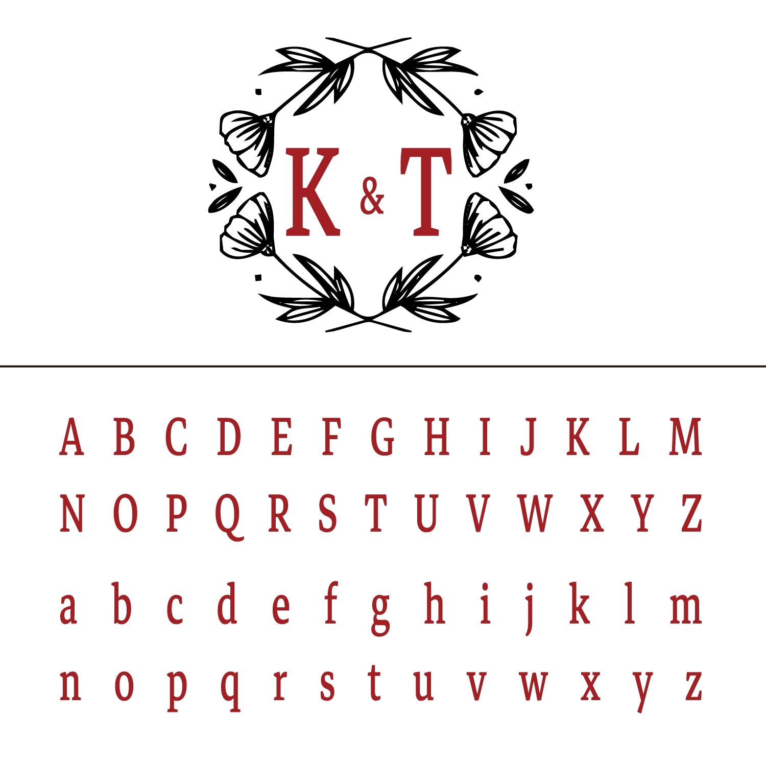 Custom Poppy Wedding Monogram Wax Seal Stamp 20
