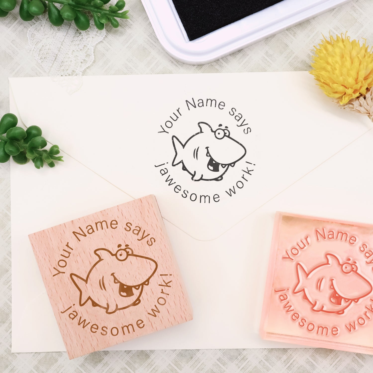 Children's Day Custom Cartoon Star Rubber Stamp-12 1