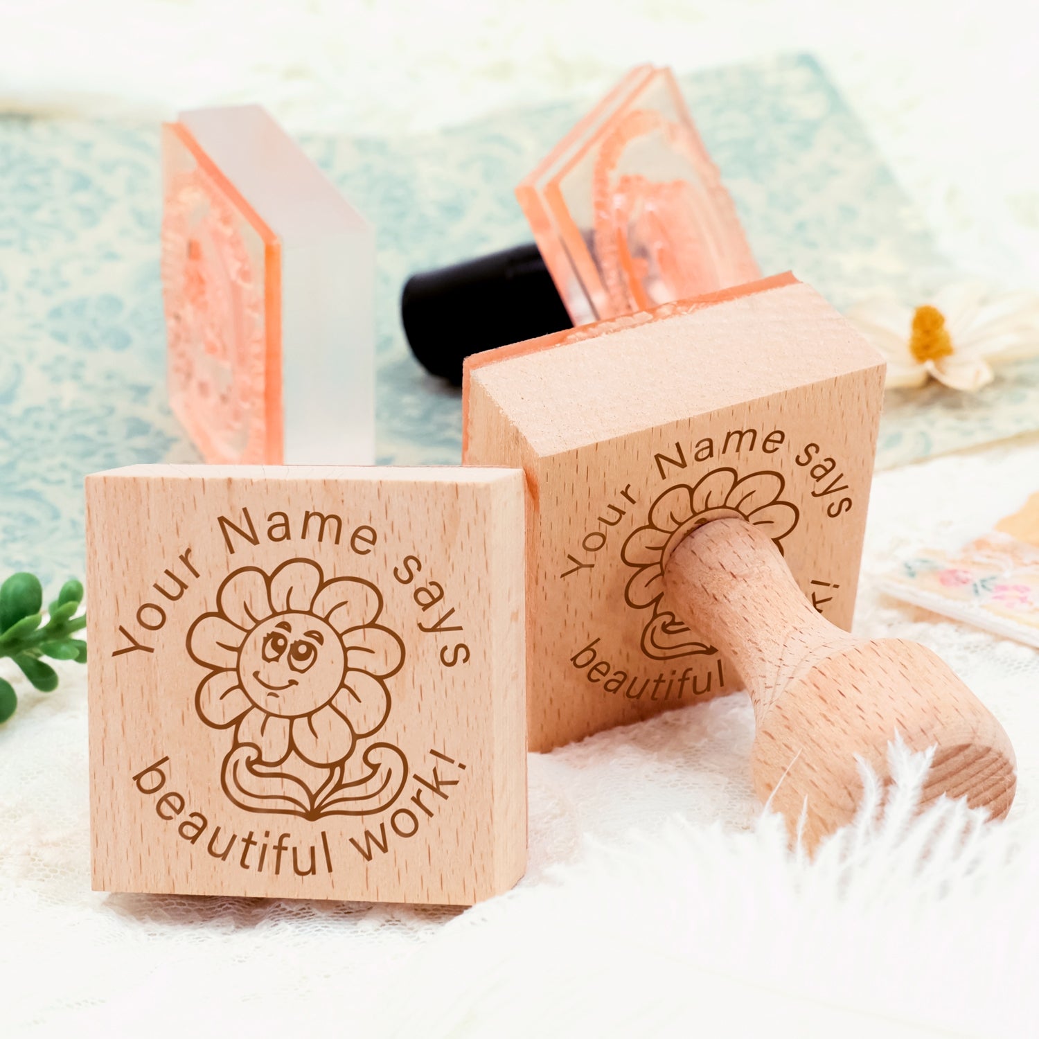 Children's Day Custom Cartoon Star Rubber Stamp-19 4