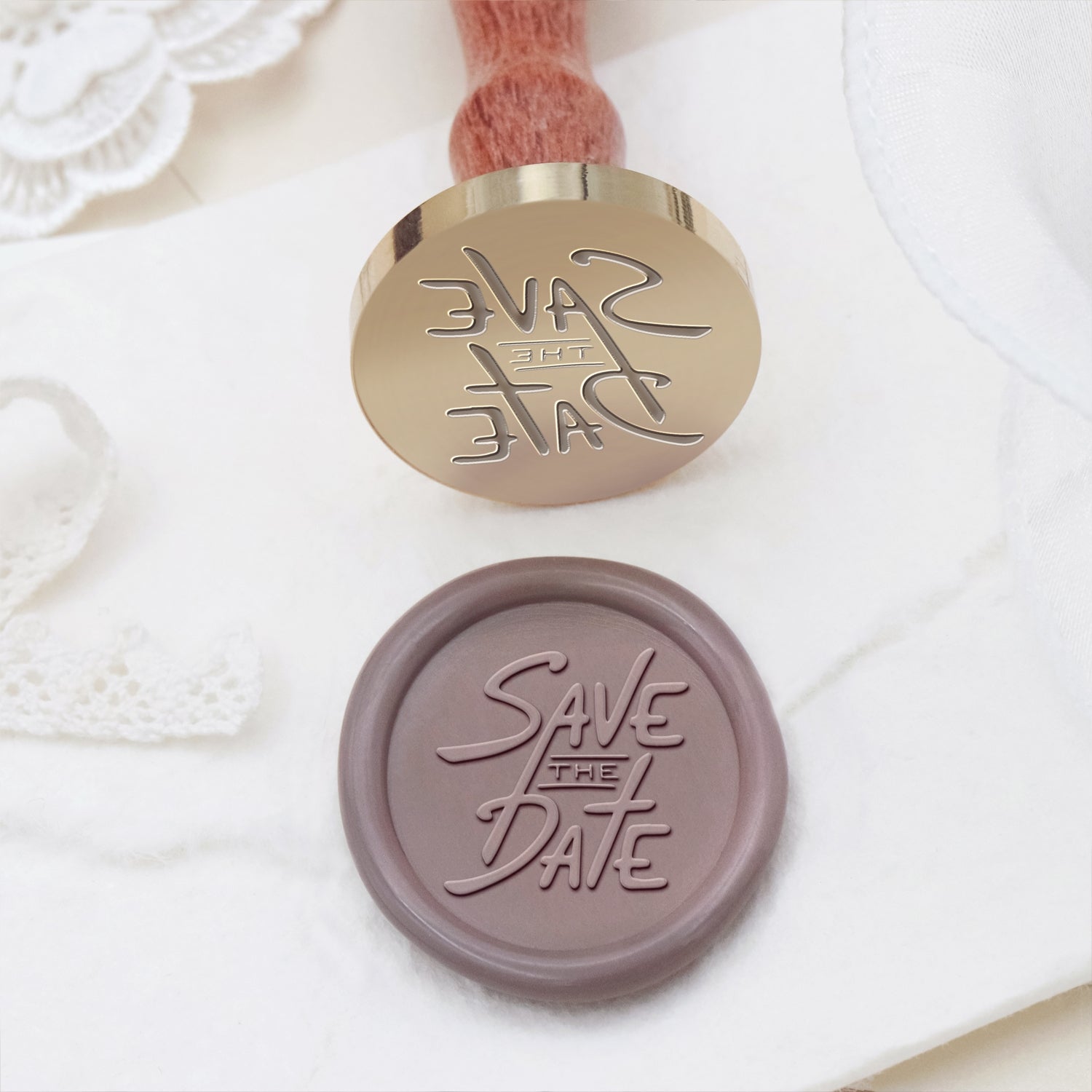 Wedding Invitation & Announcement Wax Seal Stamp - Style 19 19
