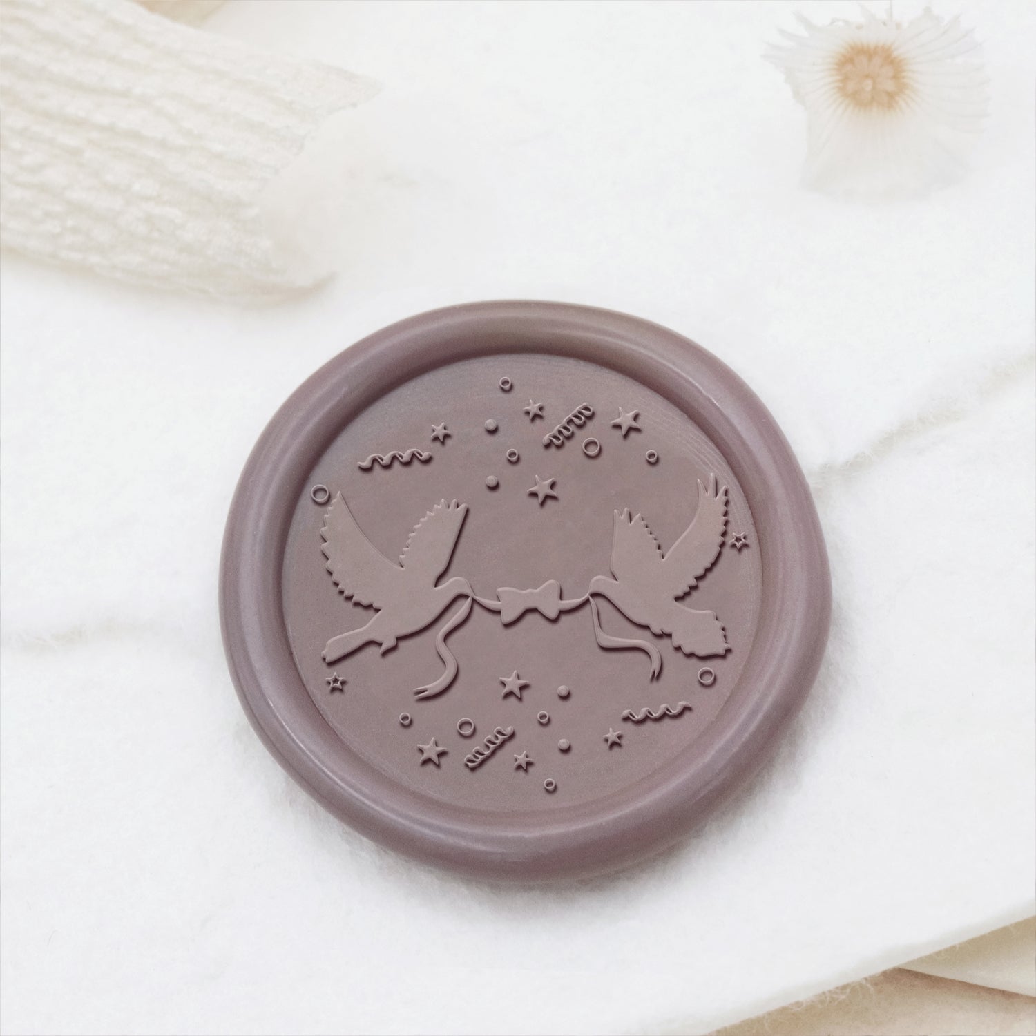 Wedding Celebration Love Birds Wax Seal Stamp 2