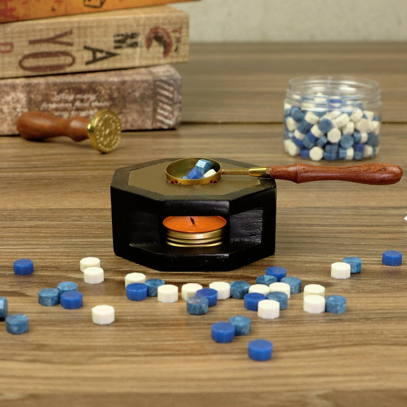 Réchaud à cire rétro octagonal b