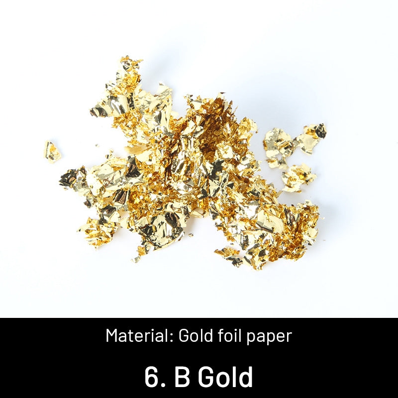 Feuilles d'or broyées décoratives DIY sku-6