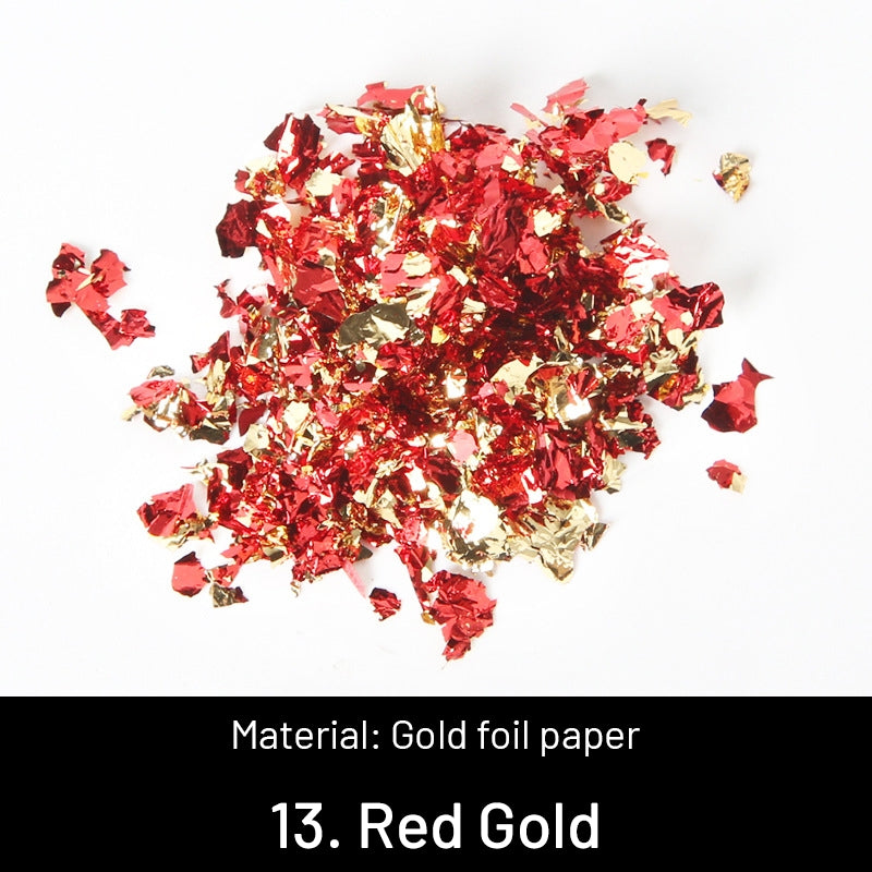 Feuilles d'or broyées décoratives DIY sku-13