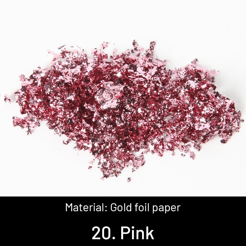 Feuilles d'or écrasées décoratives DIY sku-20