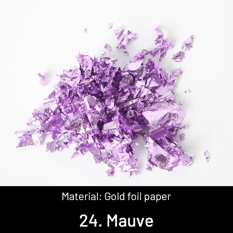 Feuilles d'or broyées décoratives DIY sku-24