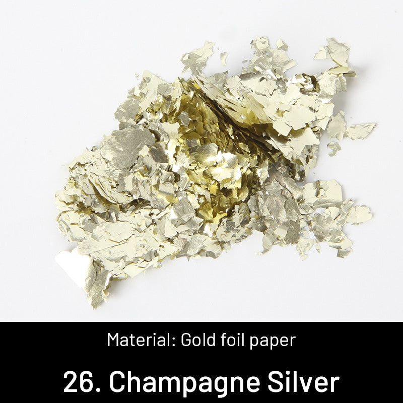 Feuilles d'Or Broyées Décoratives DIY sku-26