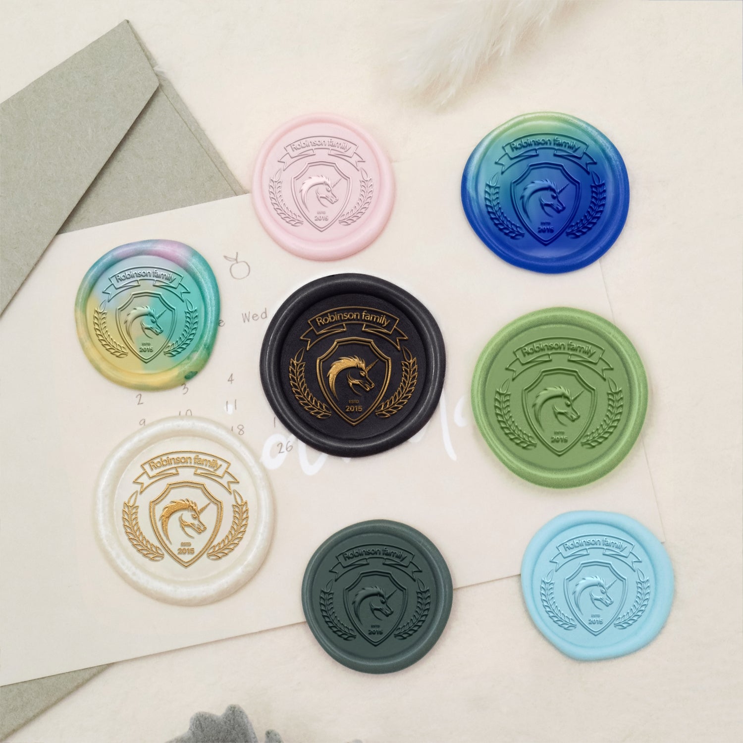 Custom Robinson Family Crest Wax Seal Stamp 3