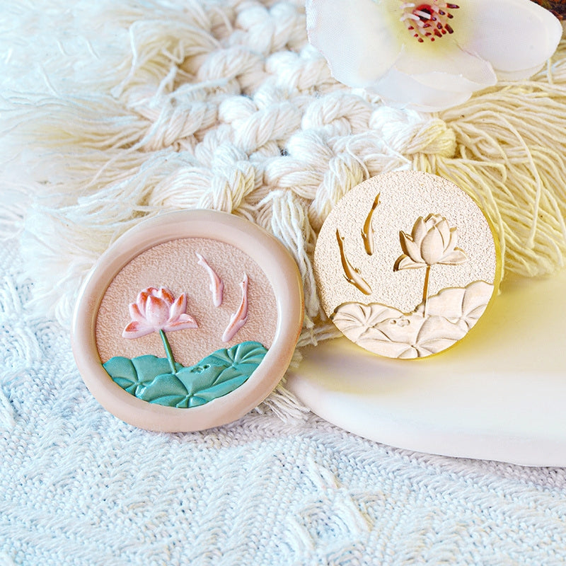 3D Relief Flora and Fauna Wax Seal Stamp (4 Design) b3