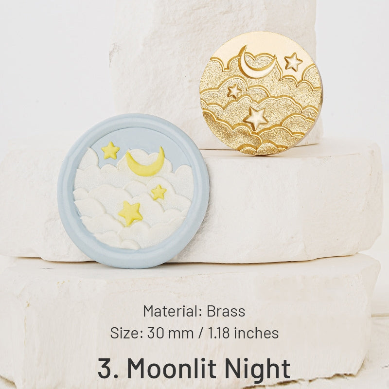 3D Relief Celestial Series Wax Seal Stamp - Insects, Butterflies, Whales sku-3