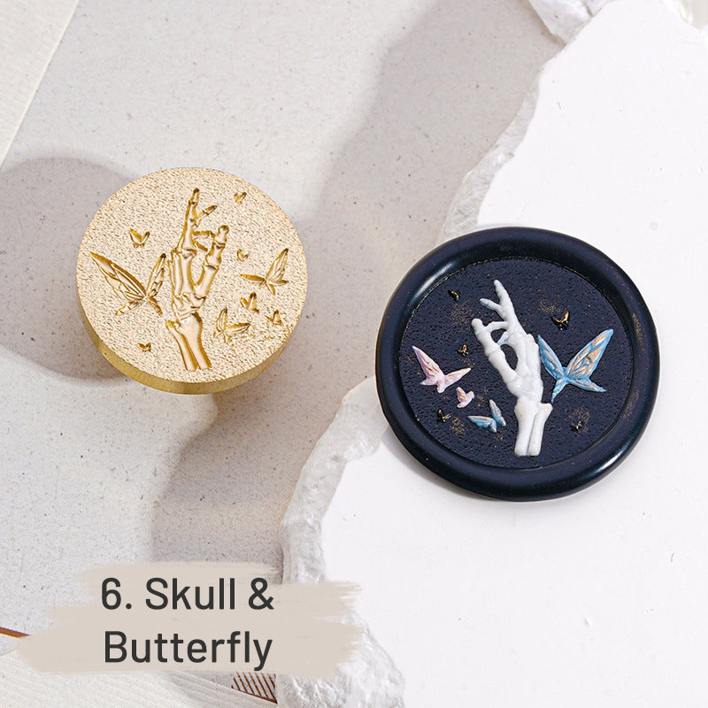 3D Relief Halloween and Gothic Wax Seal Stamp sku-6