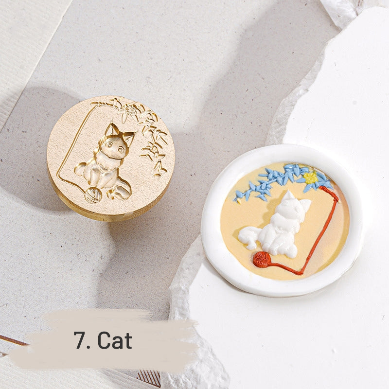 3D Relief Halloween and Gothic Wax Seal Stamp sku-7