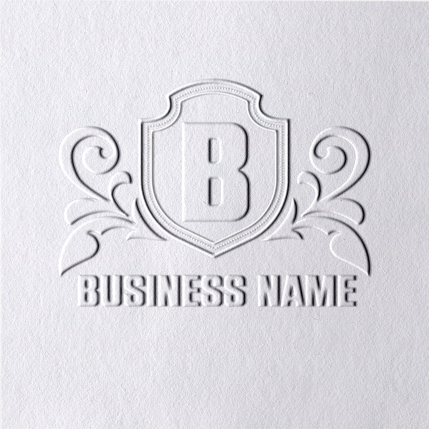 Timbre à sec logo personnalisé - Style 7 71