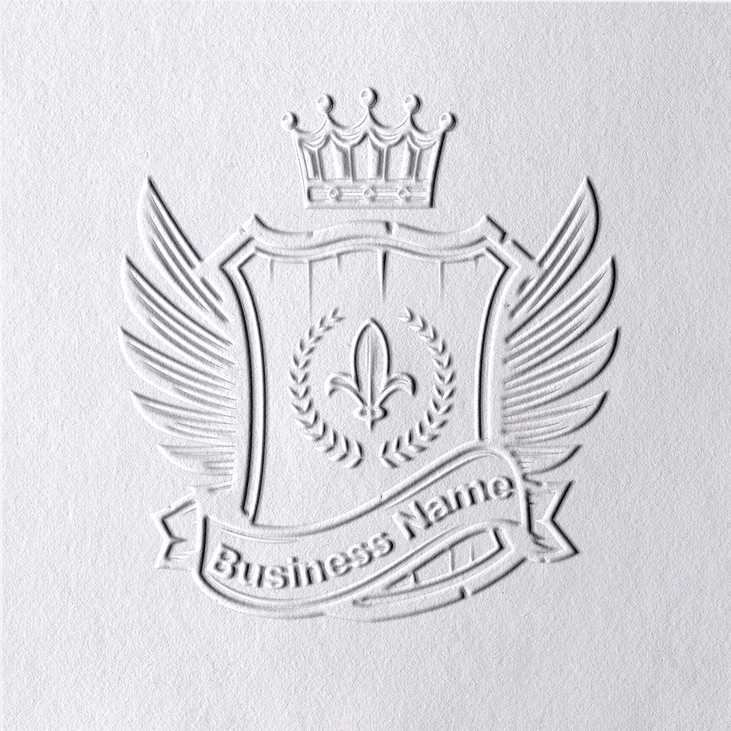 Timbre à Sec Logo Personnalisé - Style 26 261