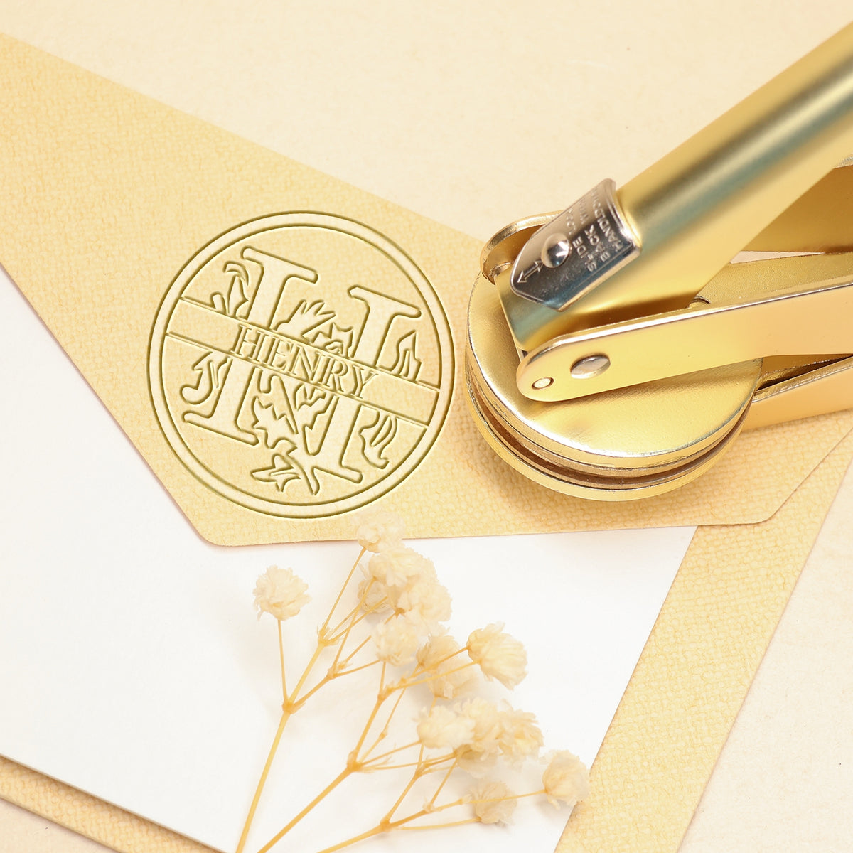 26 Letter Custom Floral Name Embosser - H H11