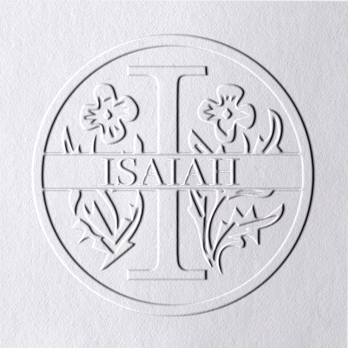 26 Letter Custom Floral Name Embosser - I I1