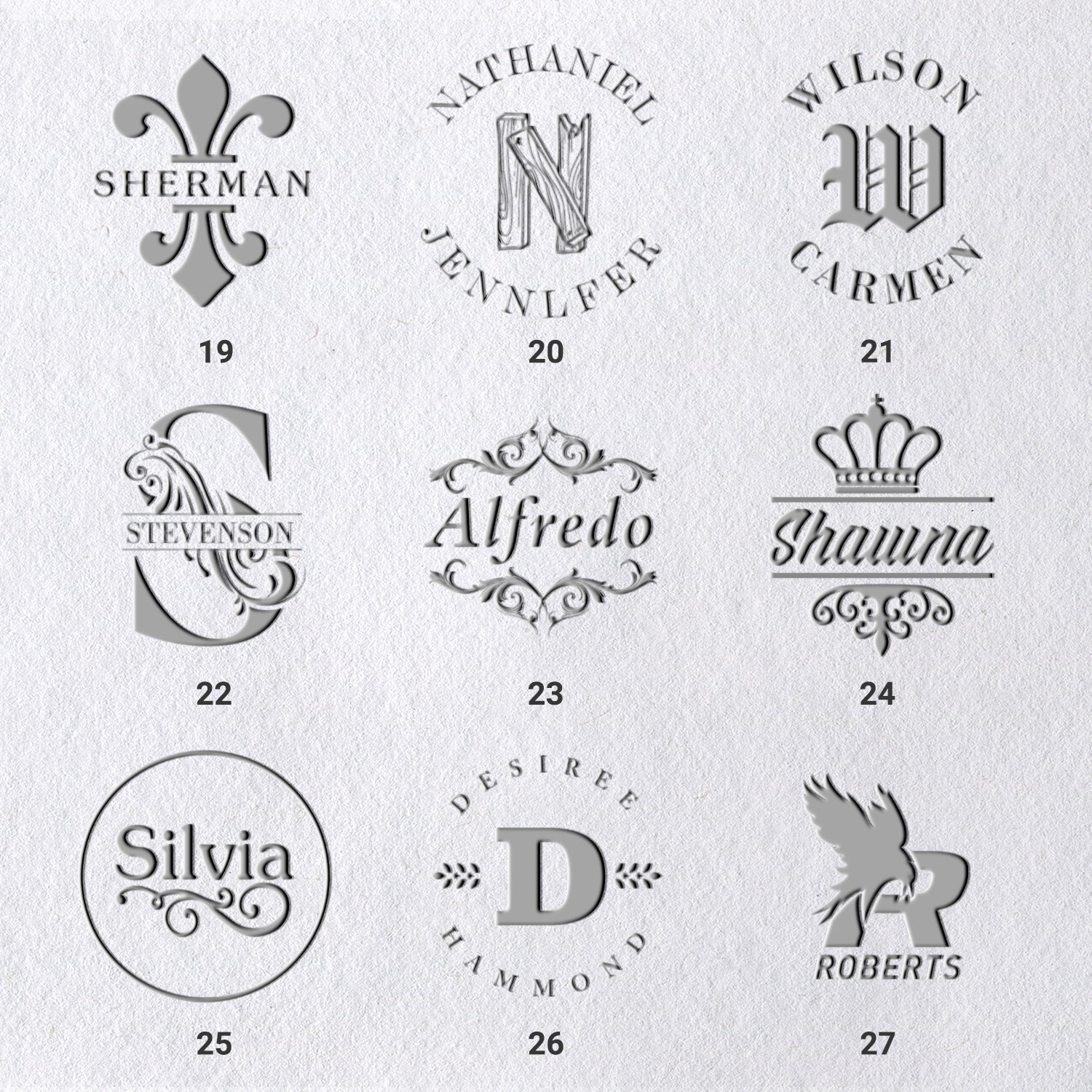 Custom Name Embosser (27 Designs) sku_31
