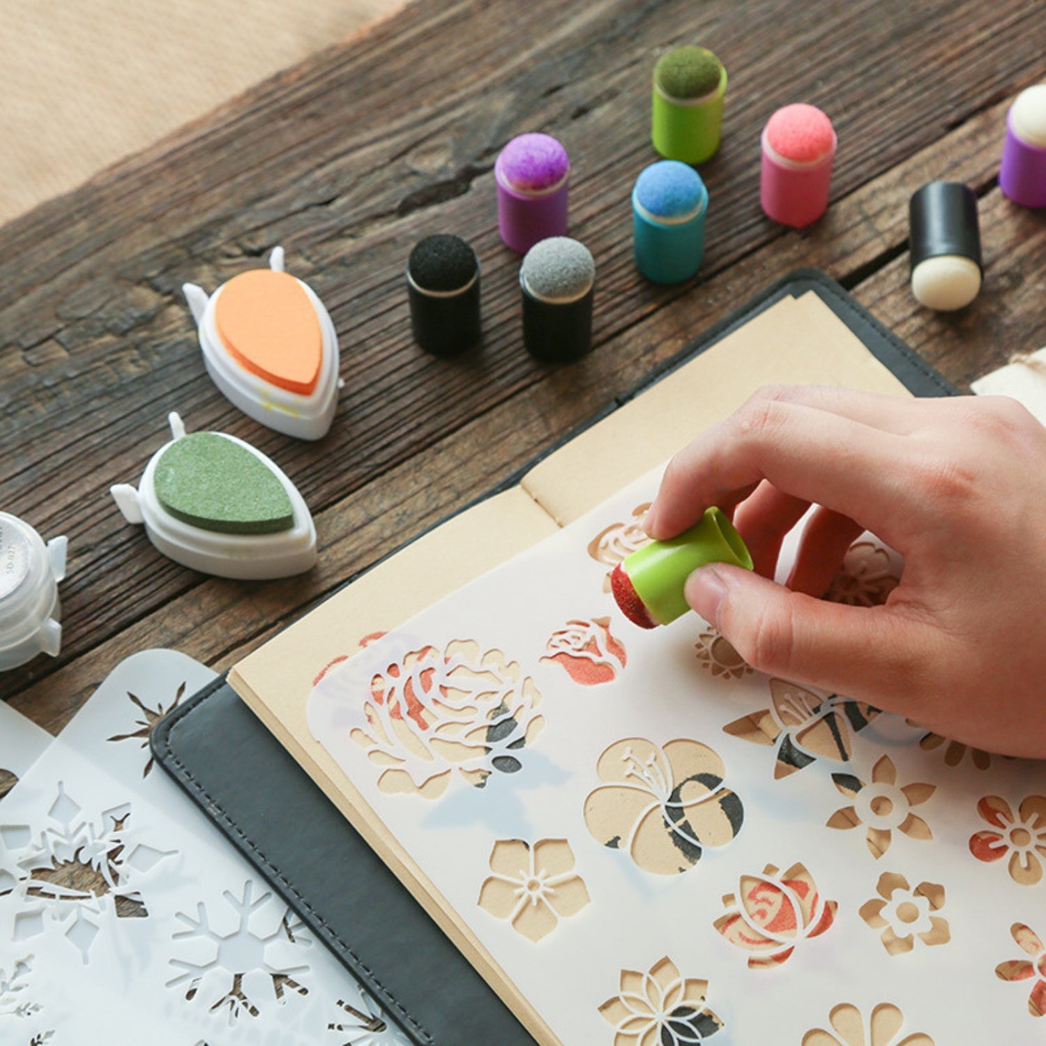 Kit d'Applicateurs Éponge Doigt 5