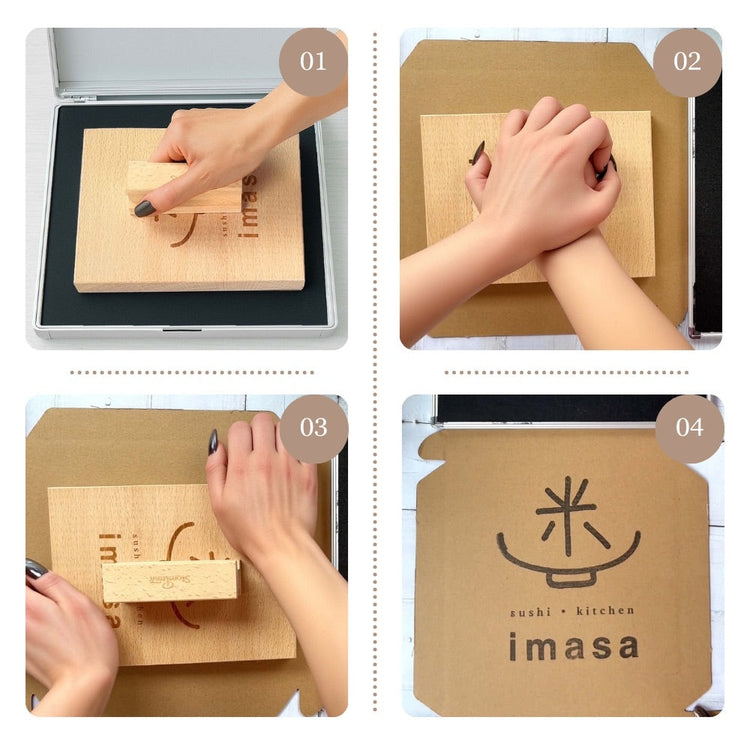 Extra LARGE Size Custom Wooden Rubber Stamps