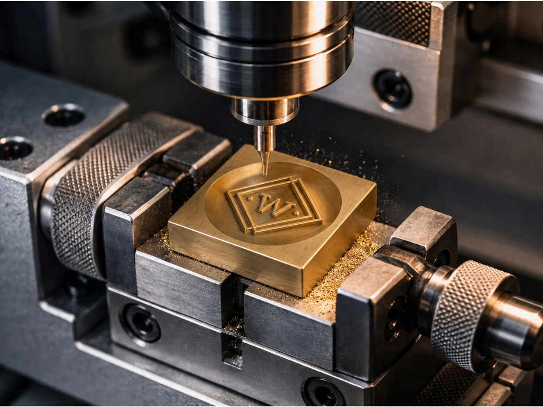 Custom Brass Ice Sphere Stamp
