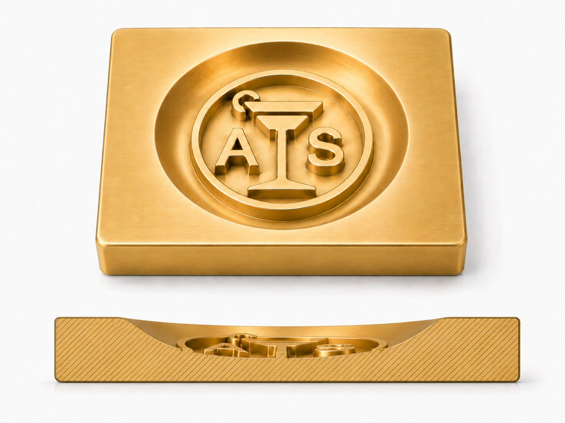 Custom Brass Ice Sphere Stamp2