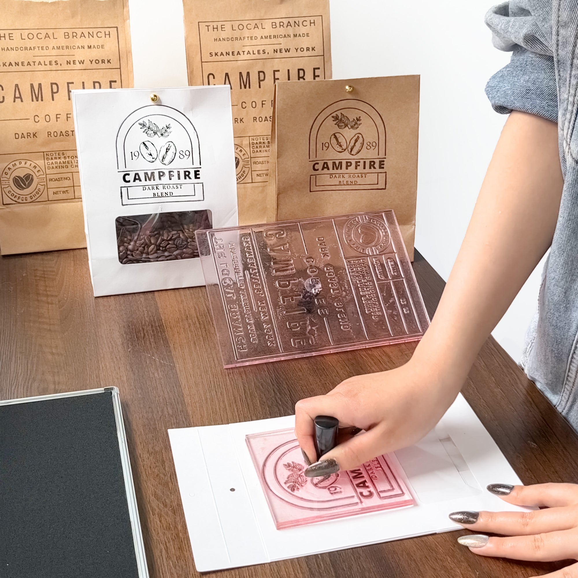Custom Acrylic Rubber Stamps for Business & Crafts with Your Logo : Artwork6