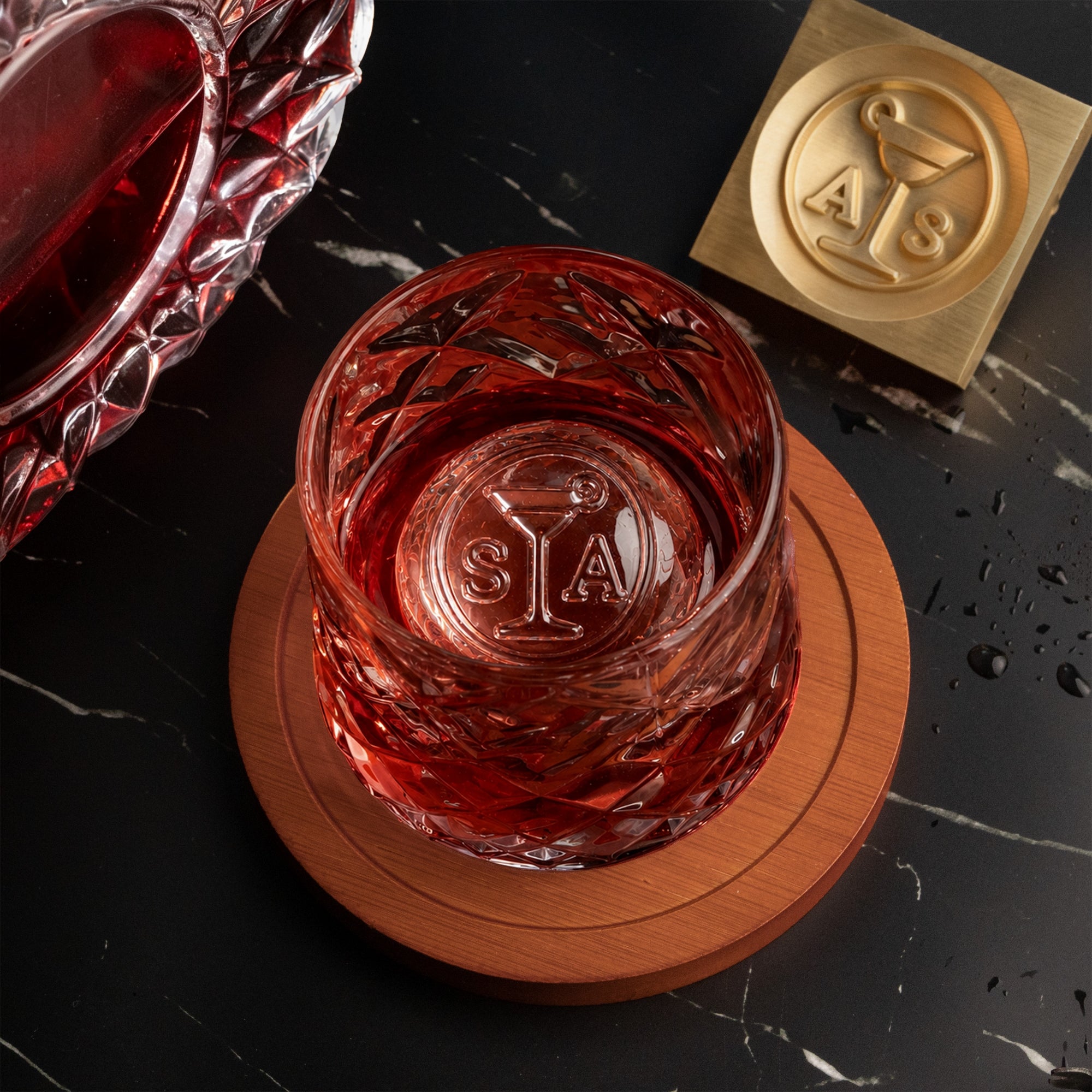 Custom Brass Ice Sphere Stamp with Your Logo : Artwork17