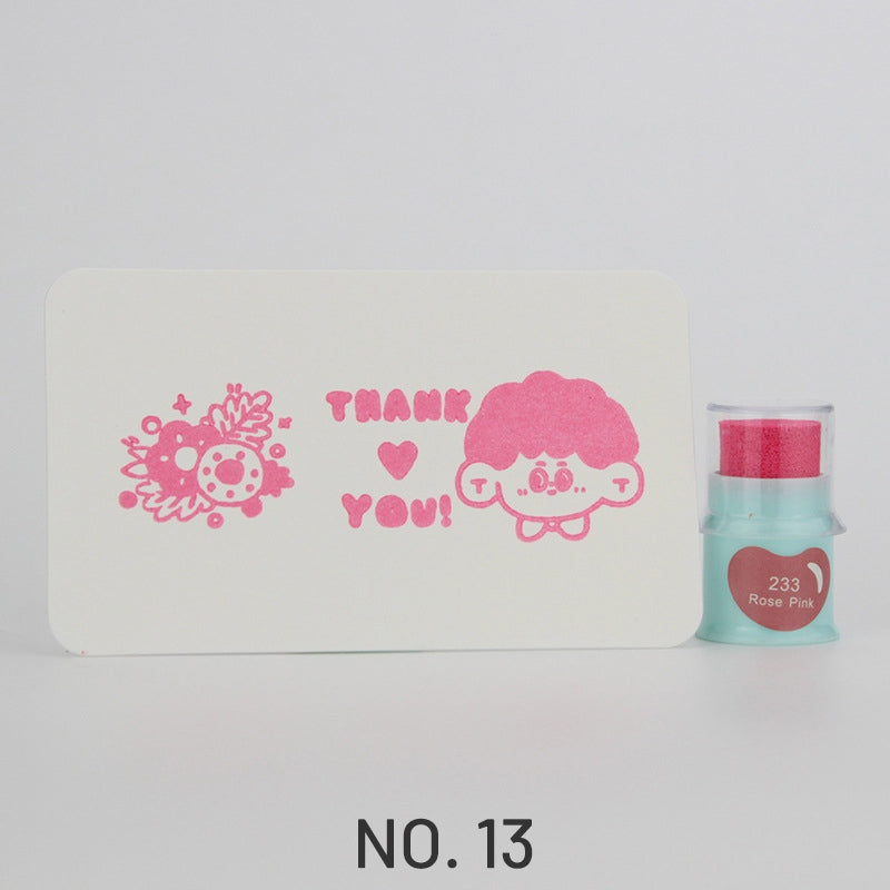 Cute Finger Cot Stamping Ink Pad (35 Colors)13