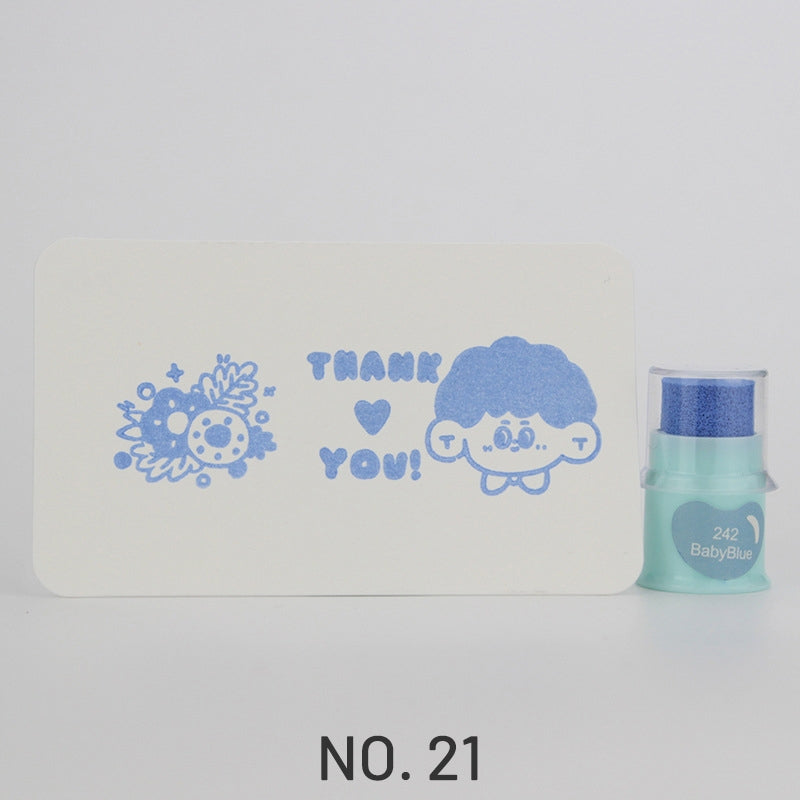 Cute Finger Cot Stamping Ink Pad (35 Colors)21